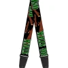 Guitar Strap - ONE OF US LIKES BIG STICKS/Sticks Black/Brown/Green