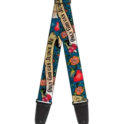 Guitar Strap - Only God Can Judge Me Blue