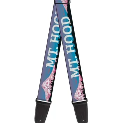 Guitar Strap - Orgeon MT HOOD Scenery Blues Purples Black White