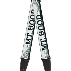 Guitar Strap - Orgeon MT HOOD Scenery White Grays