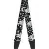 Guitar Strap - Owls Black White3