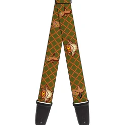 Guitar Strap - Owls Expressions Multi Color