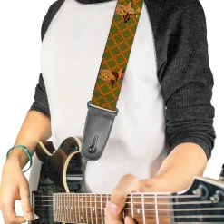 Guitar Strap - Owls Expressions Multi Color