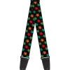 Guitar Strap - Palm Trees Black Multi Color