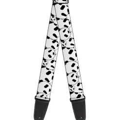 Guitar Strap - Panda Bear Stacked