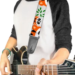Guitar Strap - Panda w Tiger Hat