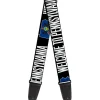 Guitar Strap - Pennsylvania Flag Silhouette WELCOME TO PENNSYLVANIA