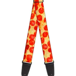 Guitar Strap - Pepperoni Pizza Vivid