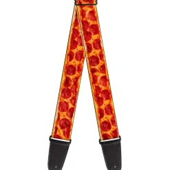 Guitar Strap - Pepperoni Pizza w Crust Vivid