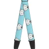 Guitar Strap - Polar Bear Repeat Baby Blue
