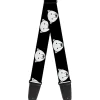 Guitar Strap - Polar Bear Repeat Black