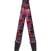 Guitar Strap - Portland Vivid Skyline Cosmic Roses