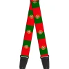 Guitar Strap - Portugal Flag Green Red