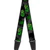 Guitar Strap - 420/Pot Leaf Black/Smoke/Green