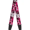 Guitar Strap - Punk Princess w Piano Keys