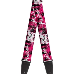 Guitar Strap - Punk Princess w Piano Keys