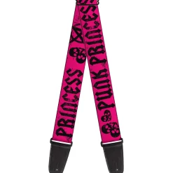 Guitar Strap - Punk Princess Fuchsia Black