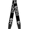 Guitar Strap - Punk You Black White