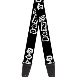 Guitar Strap - Punk You Black White