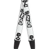 Guitar Strap - Punk You White Black