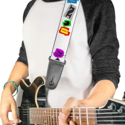 Guitar Strap - Punk You White Full Color