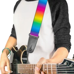 Guitar Strap - Rainbow Ombre