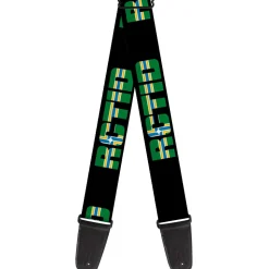 Guitar Strap - RCTID Black Portland Flag