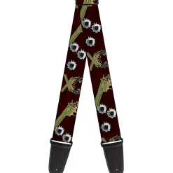 Guitar Strap - Revolvers Purple/Green