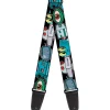 Guitar Strap - Robots C U Black
