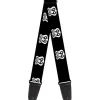 Guitar Strap - ROUTE 66 Highway Sign Repeat Black White