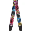 Guitar Strap - SABAN'S POWER RANGERS Ranger Zord and Icon Blocks and Title Logo