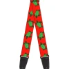 Guitar Strap - Sea Turtles Red Green
