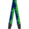 Guitar Strap - Seattle Skyline Navy Bright Green