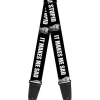 Guitar Strap - Sheldon I CRY BECAUSE OTHERS ARE STUPID THAT MAKES ME SAD Black White