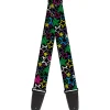 Guitar Strap - Sketch Stars Black Multi Color