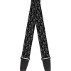 Guitar Strap - Skull Yard Black Gray