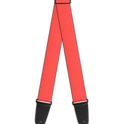 Guitar Strap - Solid Salmon Orange