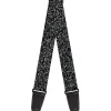 Guitar Strap - Speckle Black White