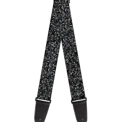 Guitar Strap - Speckle Black White