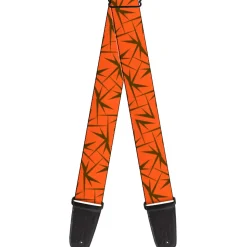 Guitar Strap - Spikes Scattered2 Orange Brown