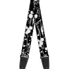 Guitar Strap - Splatter Black White