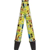 Guitar Strap - SpongeBob Expressions Stripe Blue