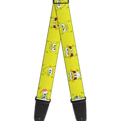 Guitar Strap - SpongeBob Expressions Yellow