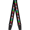 Guitar Strap - Sprinkle Donuts Black Multi Color