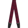 Guitar Strap - Square Target Red Navy