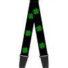 Guitar Strap - St Pat's Black Green