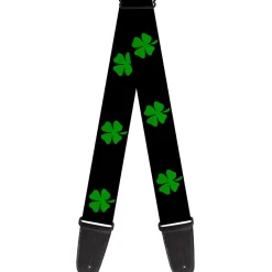 Guitar Strap - St Pat's Black Green