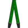 Guitar Strap - St Pat's Clovers Green