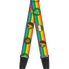 Guitar Strap - St Pat's Rainbow Coins