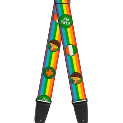 Guitar Strap - St Pat's Rainbow Coins